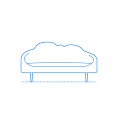 Furniture Settee Culebra Settee Contour Svg Vector, Free Vectors File